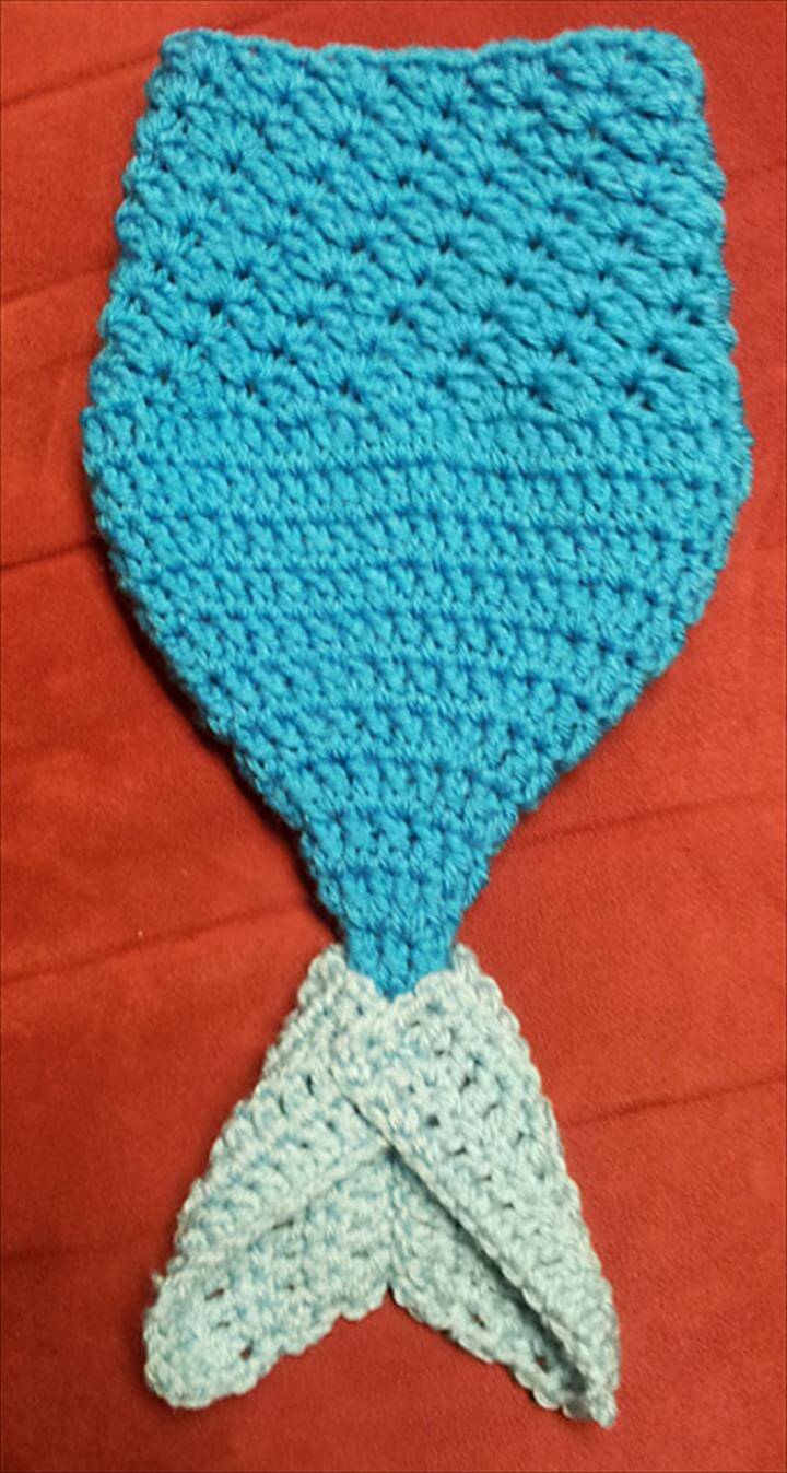 22 Free Crochet Mermaid Tail Blanket Patterns DIY & Crafts