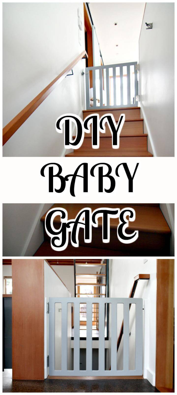 30 Best DIY Baby Gate Tutorials on Cheap Budget DIY & Crafts