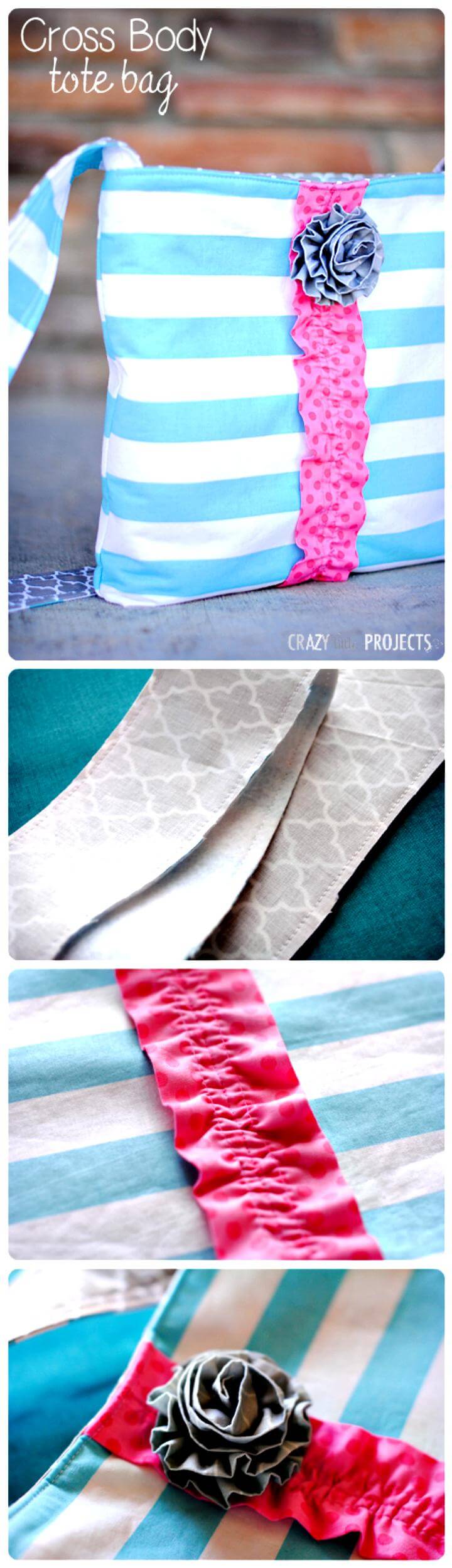 Cross Body Tote Bag Tutorial