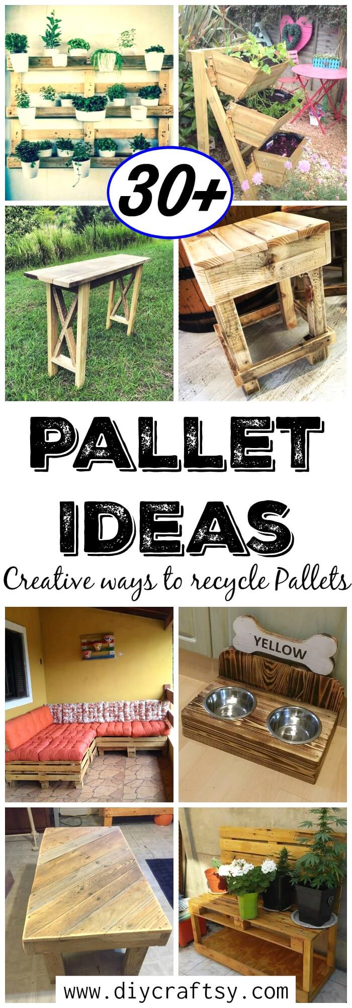 30+ Pallet Ideas - Creative ways to recycle Pallets - DIY & Crafts