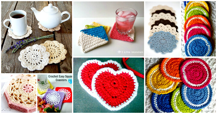 Crochet Coasters - 70 Free Patterns for Beginners - DIY Crafts