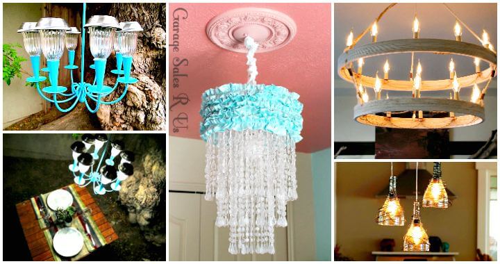 25 Simple Diy Chandelier Ideas To Craft, How To Make Your Own Outdoor Chandelier