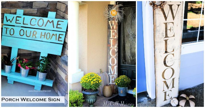 20 Beautiful DIY Welcome Signs for Your Front Porch