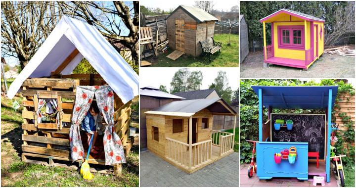 7 Diy Pallet Playhouse Plans For Your Kids Crafts - Diy Pallet Playhouse Plans