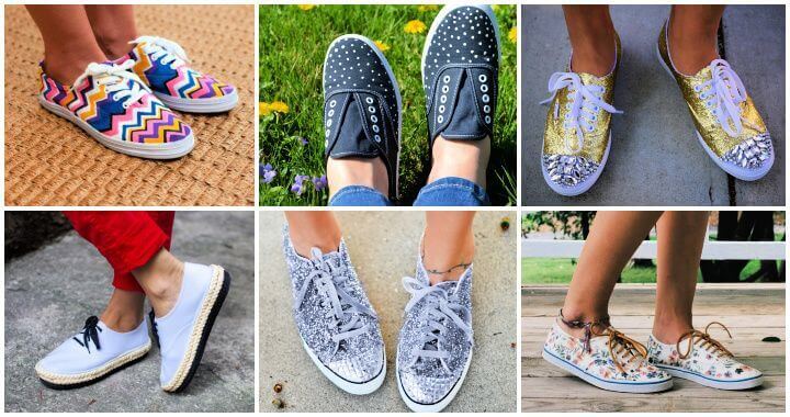 cool paintings on shoes