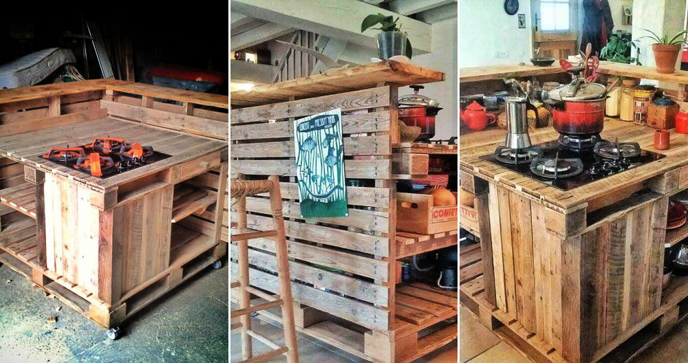 Pallet Kitchen Island Diy Crafts Pallet Kitchen Island Diy Crafts, Diy Kitchen Island Out Of Pallets