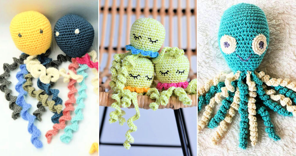 Crochet Octopus For Premature Babies Baby Shower Gift Comforter 