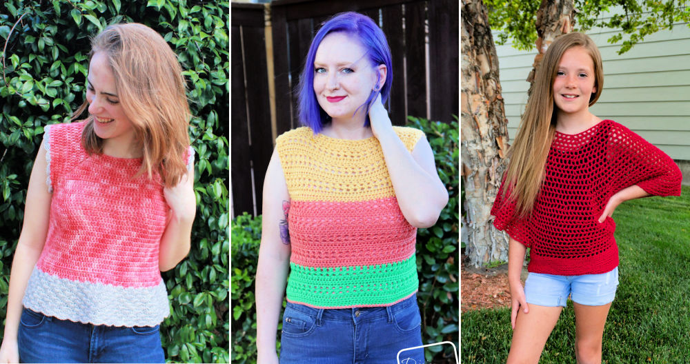 Easy crochet tops for women: basic, classic, openwork, floral, zigzag