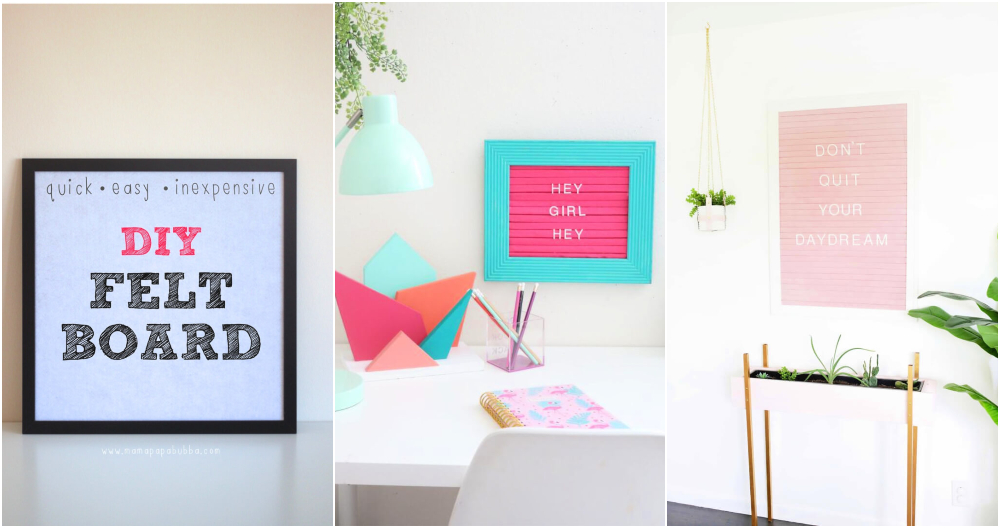 20 DIY Felt Board Ideas (How to Make a Feltboard)