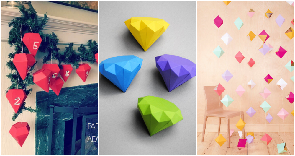 15 DIY Origami Diamond Ideas Make a Paper Diamond