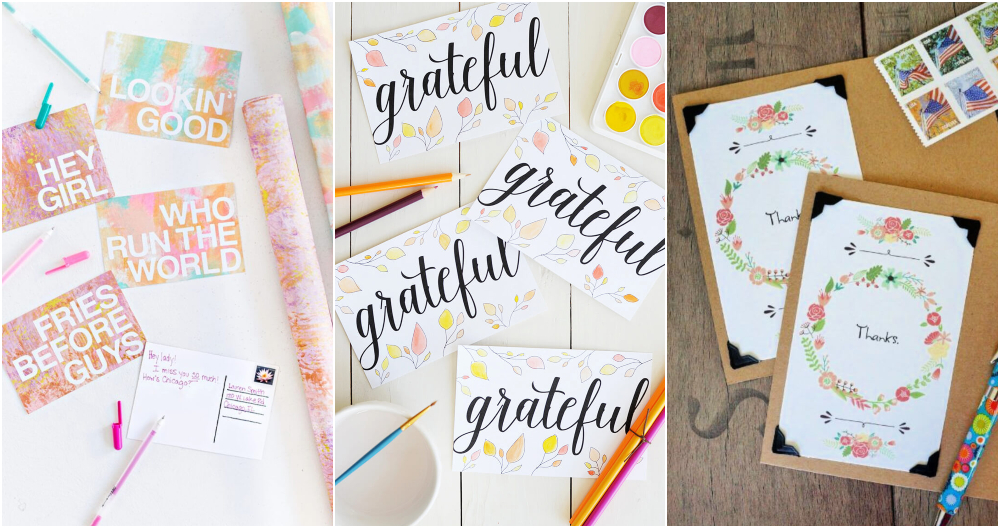 20 Homemade DIY Postcard Ideas