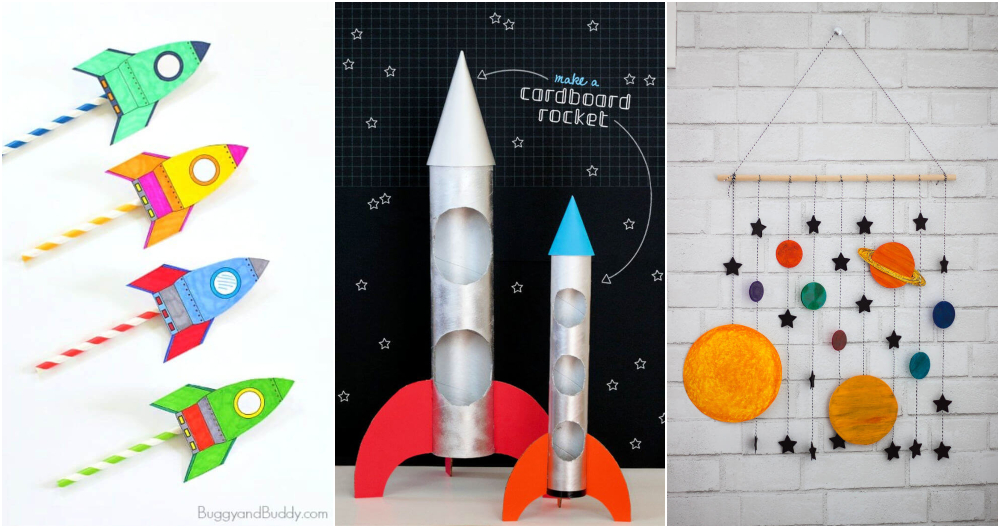 20+ Best Construction Paper Crafts For Kids  Toddler arts and crafts,  Space crafts for kids, Rocket craft