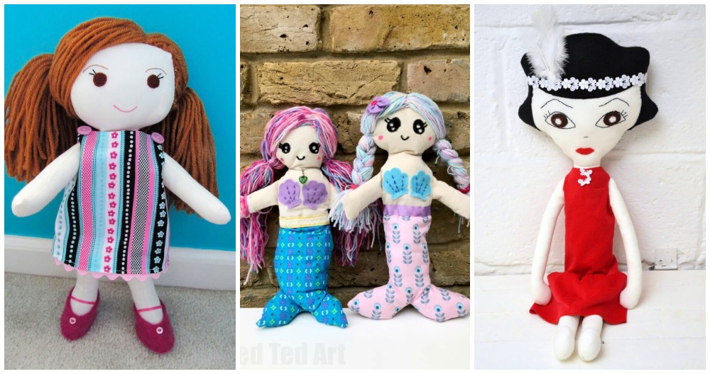 15 Free Rag Doll Sewing Patterns: Doll Cloth Pattern To Sew