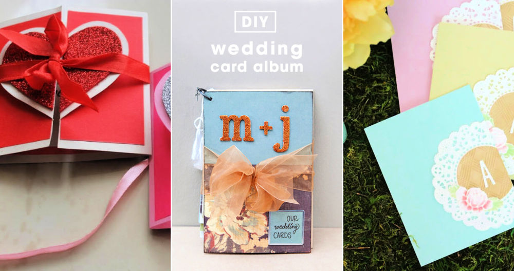 15 Handmade DIY Wedding Card Ideas to Make