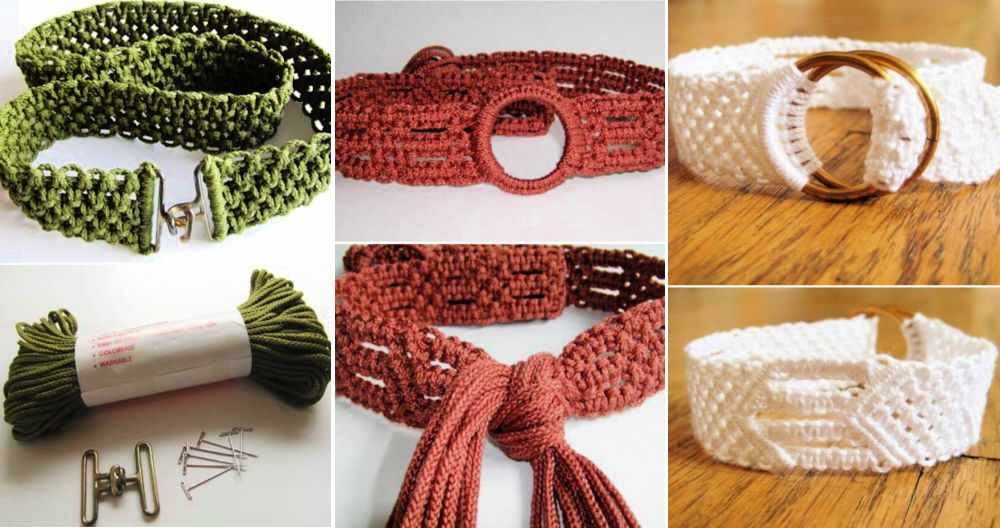 13 Easy Macrame Belt Patterns & Tutorials, Macramé Belt