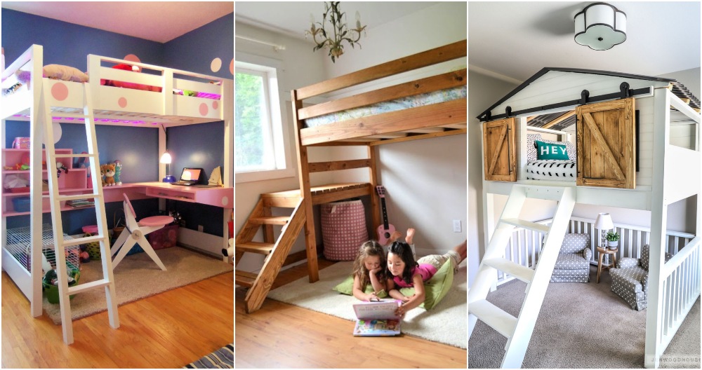 15 Free DIY Loft Bed Plans with PDF Guide - DIY Crafts