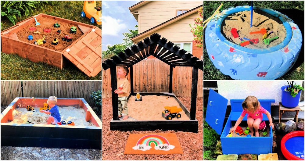 25 Homemade DIY Sandbox Ideas and Free Plans