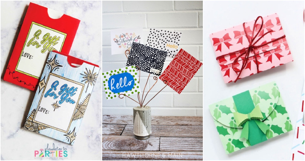 DIY Gift Card Holders (with Printable Template!) - The Homes I