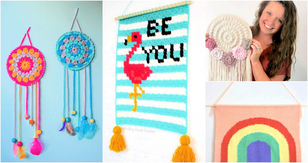 25 Free Crochet Wall Hanging Patterns (PDF Pattern)