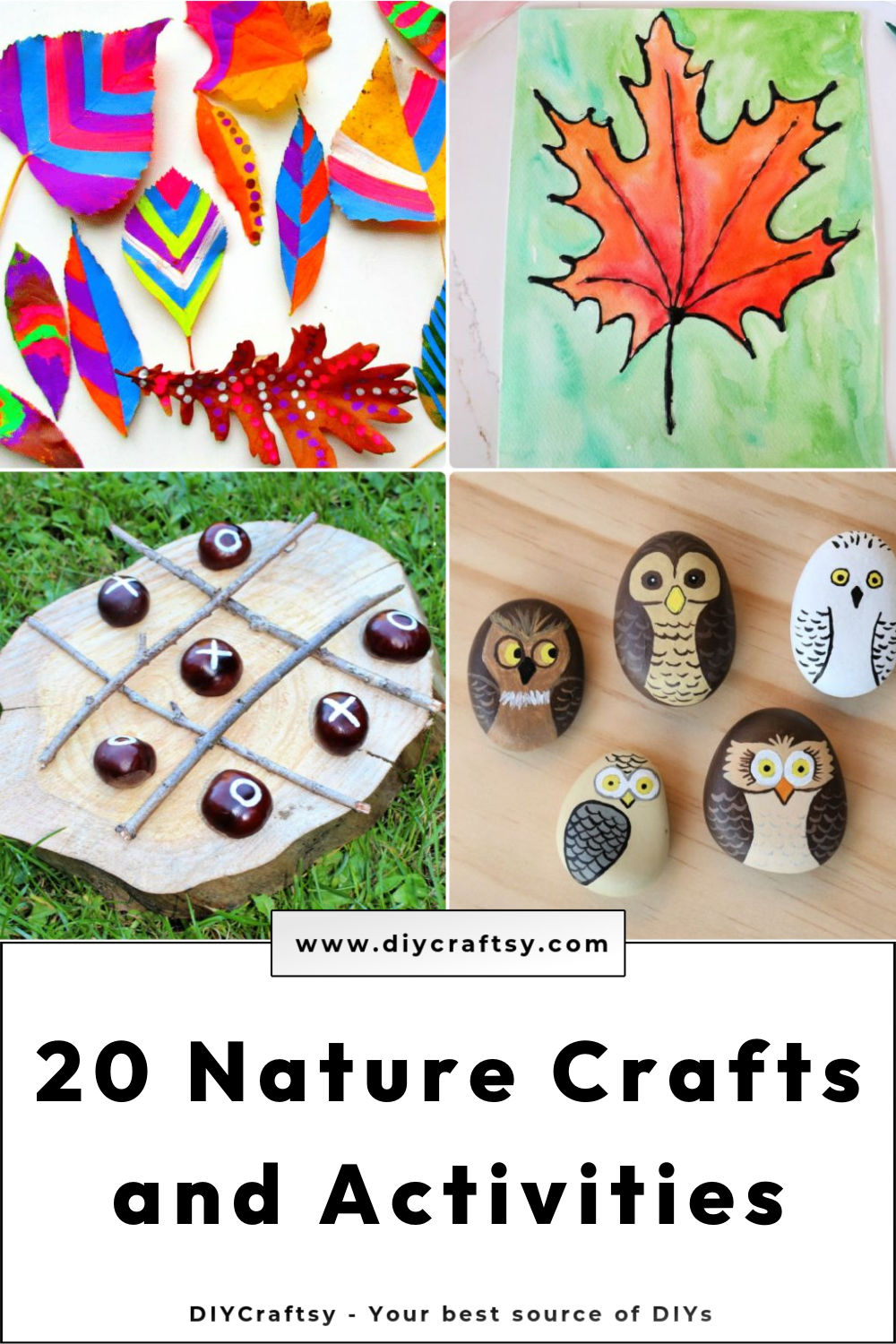 25 Fun Nature Crafts And Art Ideas For Kids And Adults