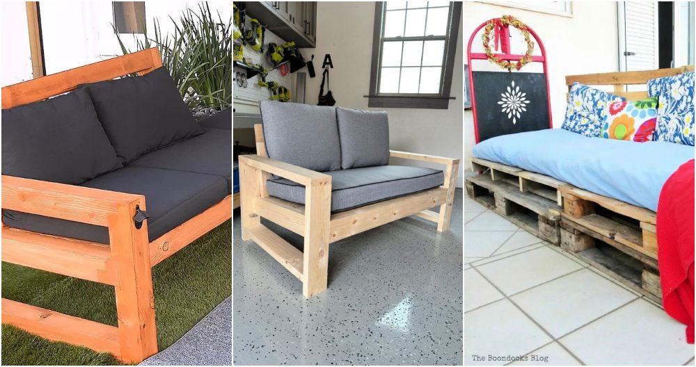 25 Free DIY Outdoor Couch Plans (How to Build)