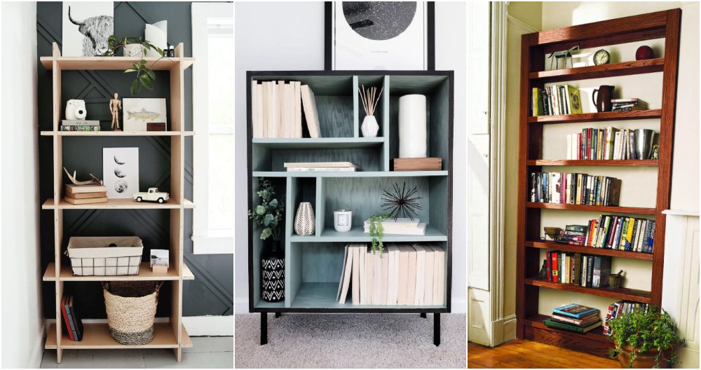25 Free DIY Plywood Bookshelf Plans