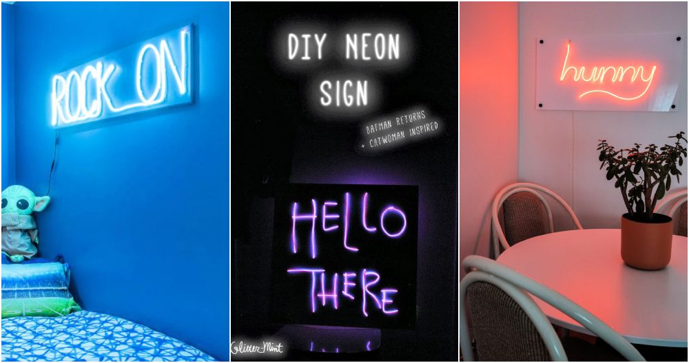 20 DIY Neon Sign Ideas to To Make Light up Signs