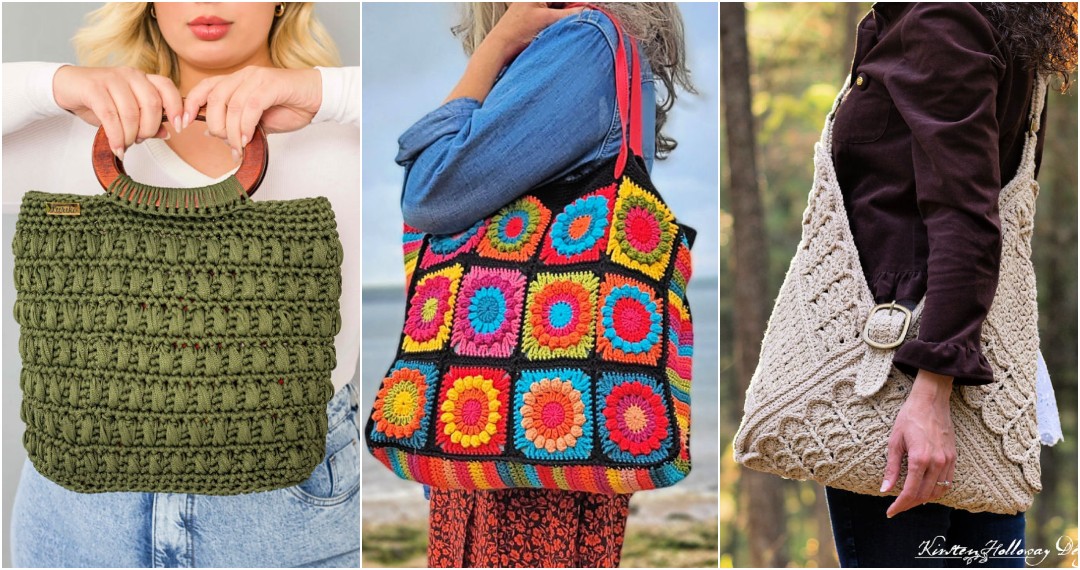 How to make a Flat Bottom Bag from a Crochet Rectangle - Winding Road