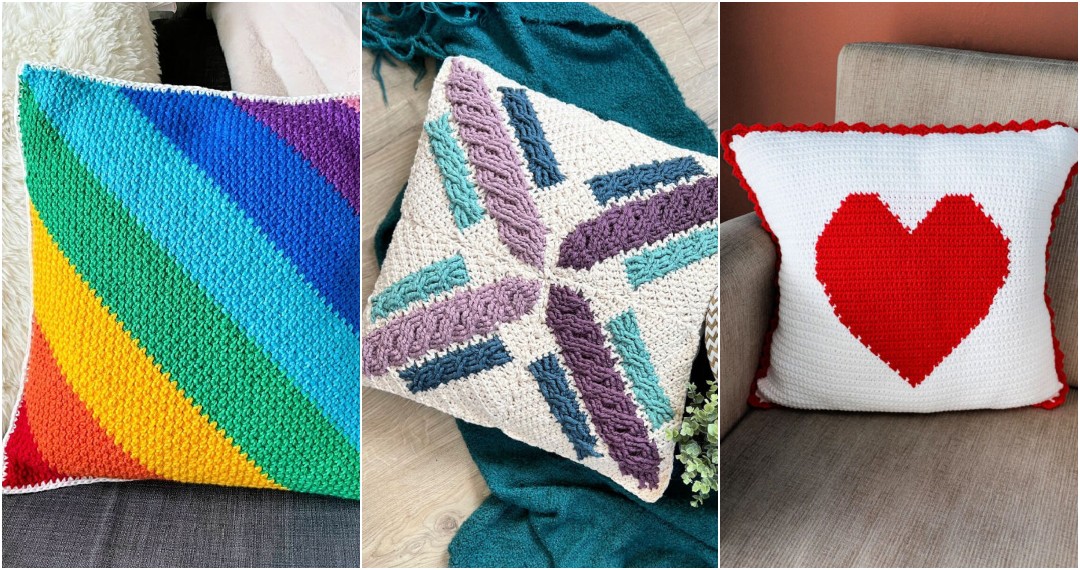 25 Free Crochet Pillow Patterns {PDF Pattern}