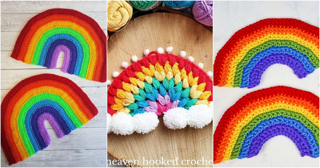 Rainbow Crochet Accessories, Crochet Crochet Decorations