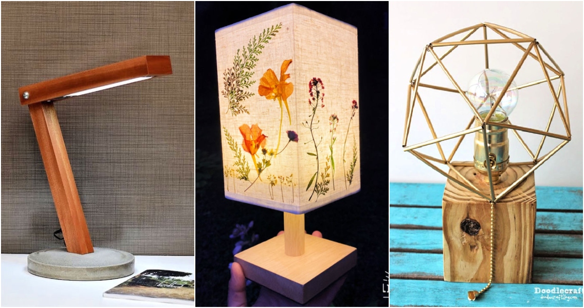 25 Homemade DIY Lamp Ideas (How to Make a Lamp)