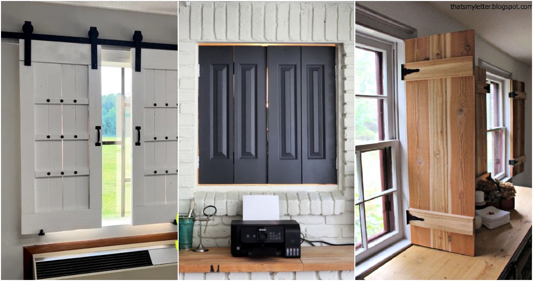 DIY Interior Shutters (20 DIY Interior Window Shutter Ideas)