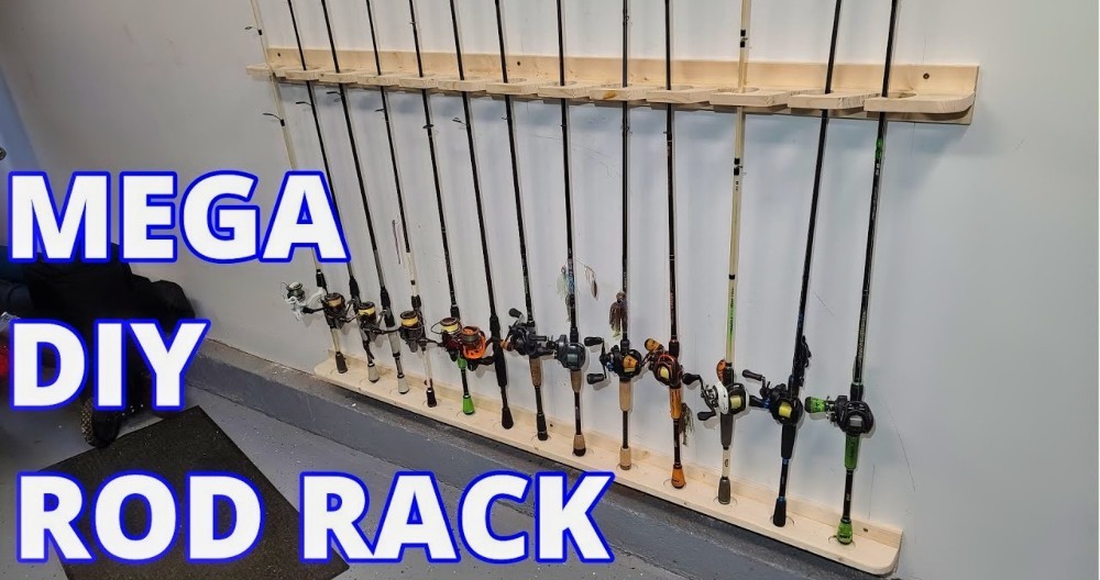 Homemade DIY Fishing Rod Holder Plans for Storage
