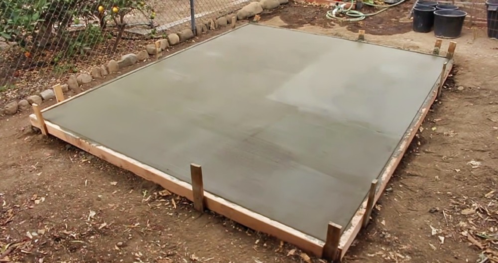 DIY Concrete Slab How to Pour Concrete Slab for Shed