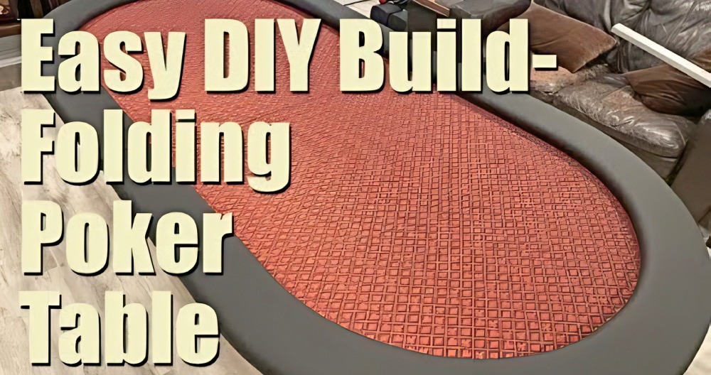 DIY Poker Table for Game Nights at Home