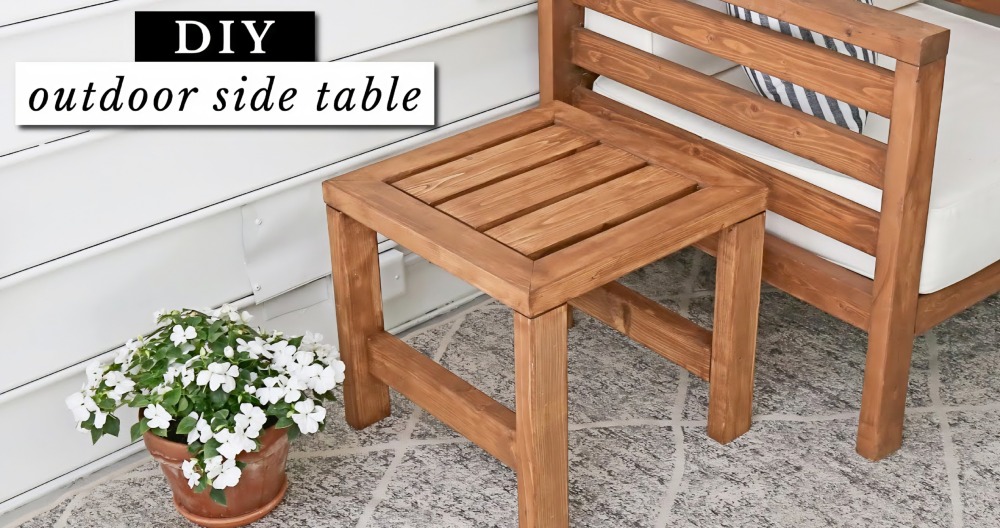 DIY Outdoor Side Table for Your Patio or Garden