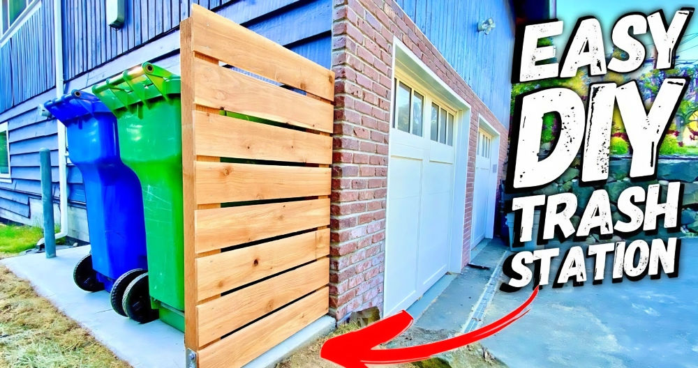 How to Build a DIY Garbage Can Fence