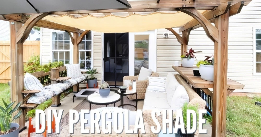 DIY Retractable Pergola Canopy on A Budget