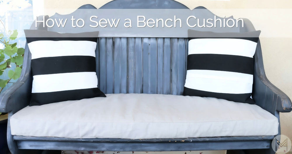 DIY Bench Cushion Tutorial