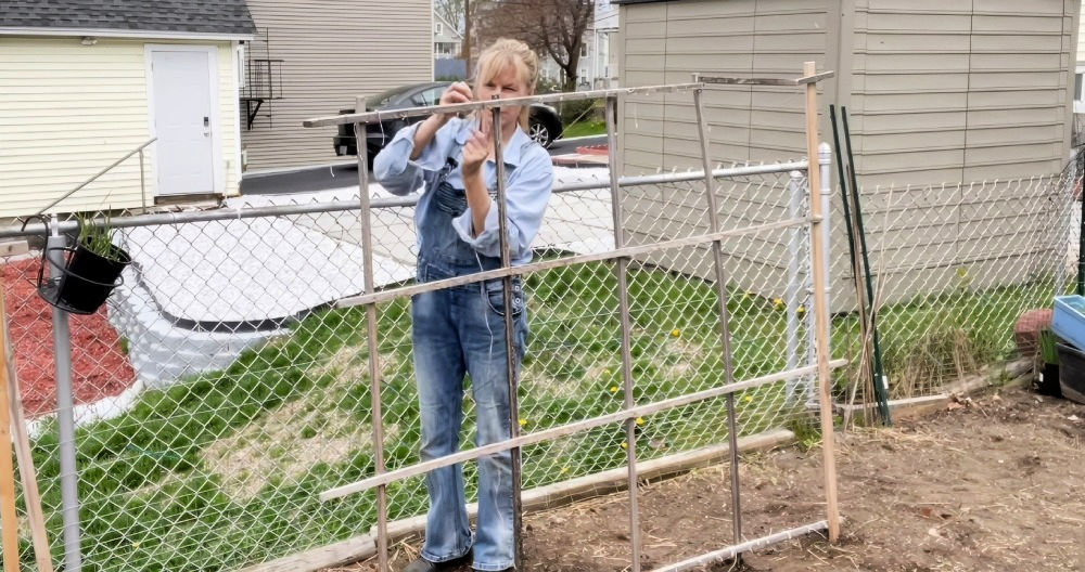 Simple DIY Pea Trellis Tutorial