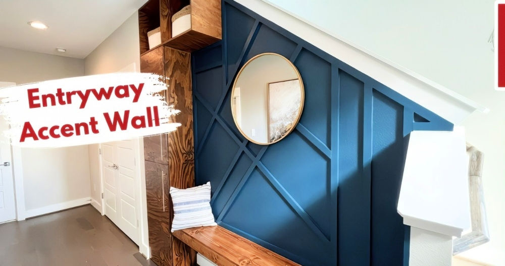 Simple DIY Entryway Accent Wall