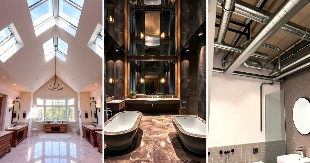 24 Elevated Bathroom Ceiling Ideas to Enhance Space