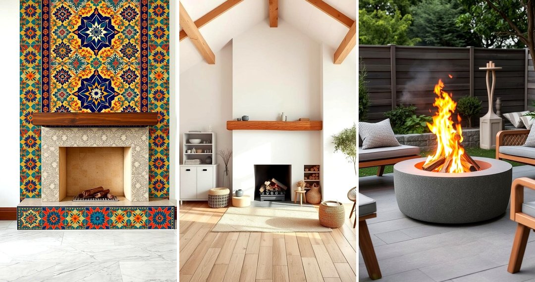 View of 24 Scandinavian Fireplace Designs for Hygge-Inspired Homes