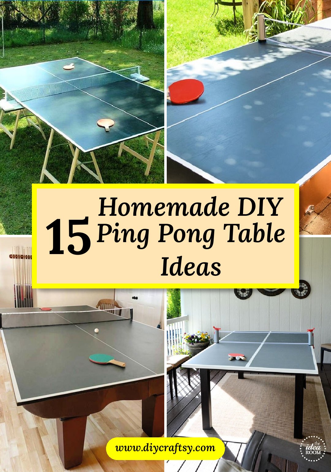 Homemade Table Tennis Table